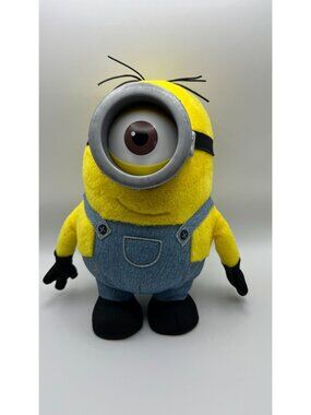Minion Plush Toy With Overalls & Goggles - 12" Tall - Soft & Cuddly For Fans Of